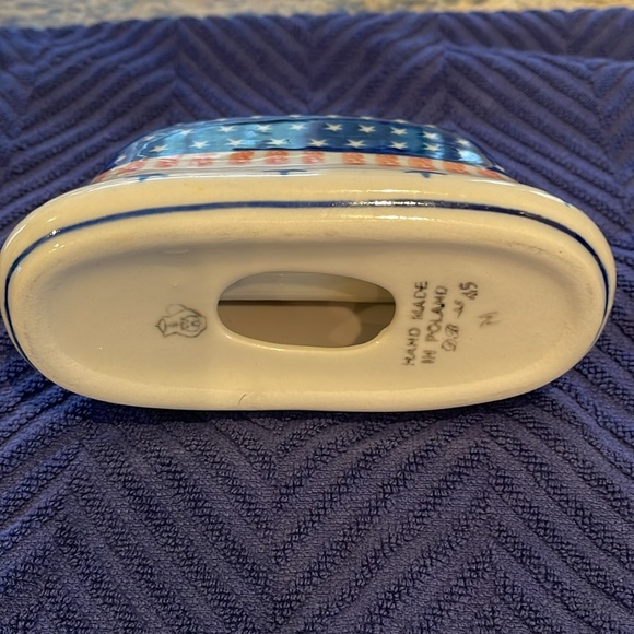 Polish Pottery Napkin Hokder - Picture 2 of 3